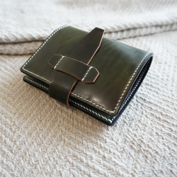 コンパクト財布 ロカド シェルコードバン 二つ折り 日本製 ミニ財布 ミニマル コンパクト財布 ロカド シェルコードバン 二つ折り 日本製 ミニ