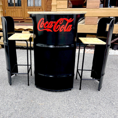 ドラム缶リメイクテーブル＆チェア ドラム缶リメイクテーブル＆チェア 机・デスク SEA FLOWER 通販