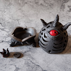 黒樹土鬼RedEye香炉15　塊根植物　多肉植物　盆栽　植木鉢　作家鉢　オブジェ　沖縄 7枚目の画像