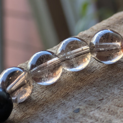 【星暦シリーズVol.1】★深層の目覚め★オブシディアン、ラブラドライト他　天然石ブレスレット 8001 9枚目の画像