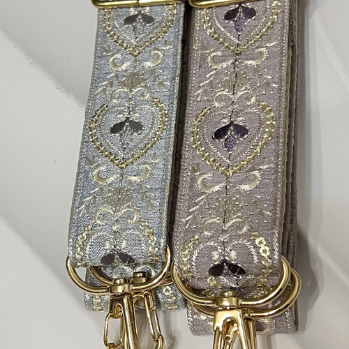 インド刺繍リボン　ショルダー インド刺繍リボンのスマホショルダー 幅2.5cm ネックストラップ