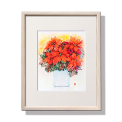 憩いの郷-02】油絵原画 F0サイズ一点物 額縁付 豪華プレゼント