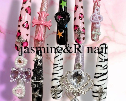 スーパーロングネイル ギャル 派手 Y2K サブカル ネイルチップ ネイル