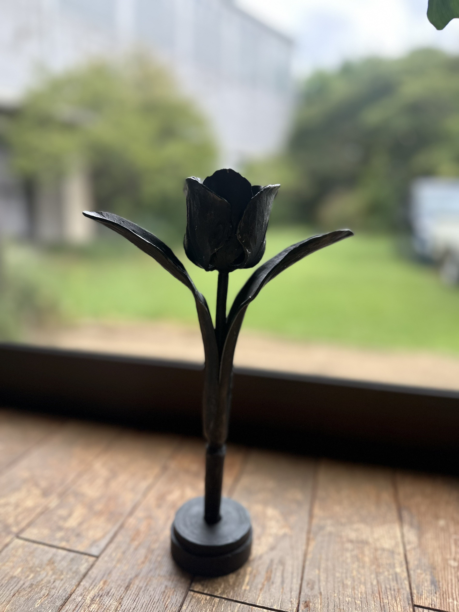 チューリップの蝋燭立て