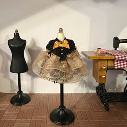 ハンドメイド＊シルバニア＊ハロウィンドレス＊赤ちゃんサイズ