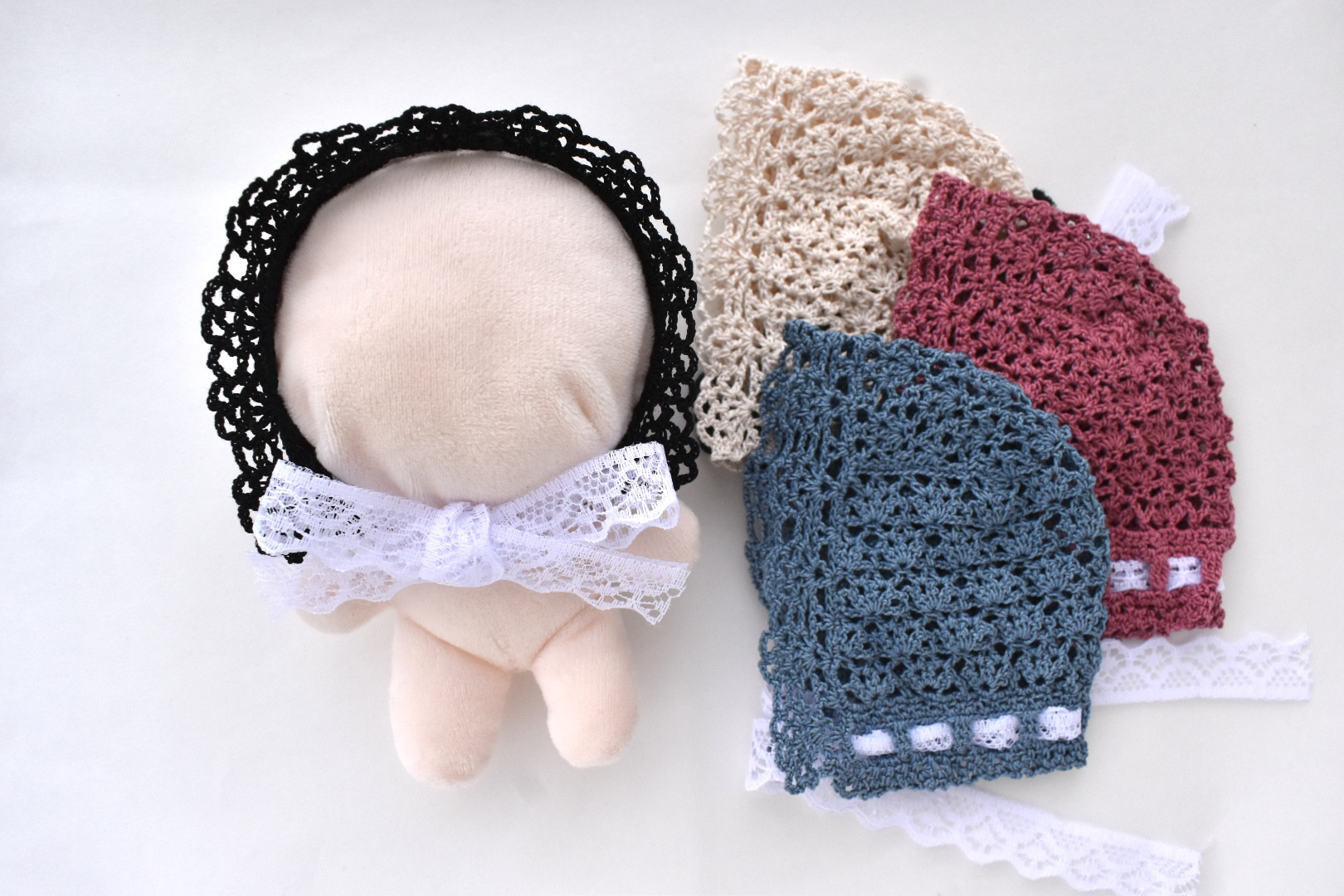 ぬい服 フード 10～15cm ぬいぐるみ 着せ替え服 レース編み