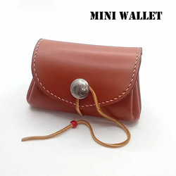 【専用です】本革レザーミニウォレットインディアン鹿革ブラウン牛革ゴローズ好きな方 専用です】本革レザーミニウォレットインディアン鹿革ブラウン