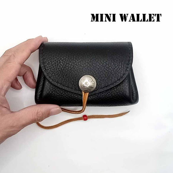 【専用です】本革レザーミニウォレットインディアン鹿革ブラウン牛革ゴローズ好きな方 専用です】本革レザーミニウォレットインディアン鹿革ブラウン