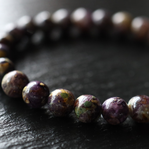 ☆プレミアムブレス☆レアストーン☆マトリックスパープルオパール：約