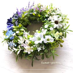 緑の風がそよぐウェルカムグリーンリース（fw169-1-new）＊玄関ドア