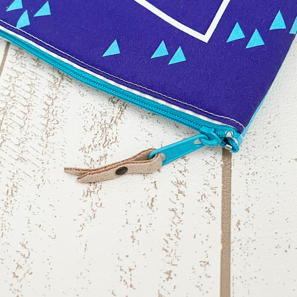 ワケありな逸品《送料無料》ふんわりミニポーチ 海 7枚目の画像