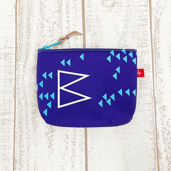 ワケありな逸品《送料無料》ふんわりミニポーチ 海 1枚目の画像