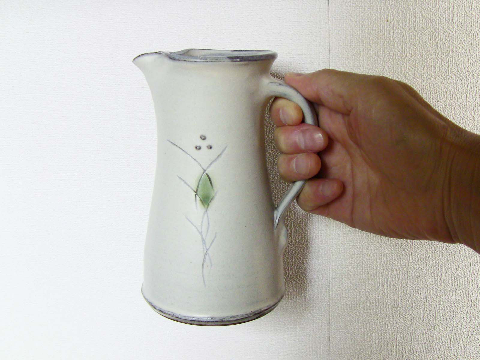 草花文ピッチャー（イッチン）15cm