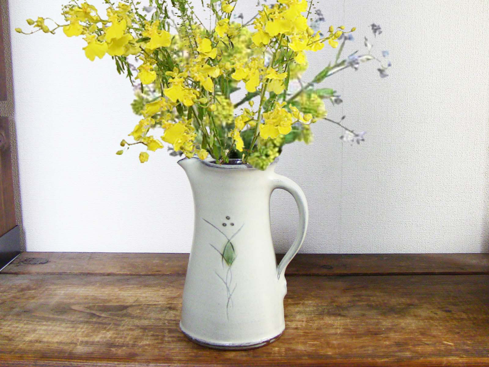 草花文ピッチャー（イッチン）15cm