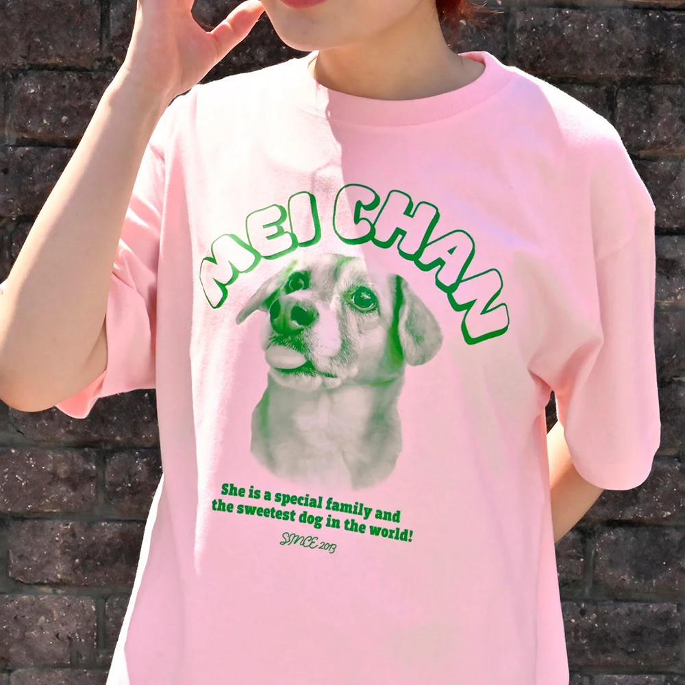ペットの写真でつくる、世界にひとつのヴィンテージ風Tシャツ