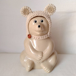 しろくま貯金箱 ひつじ(きなり) 2点セット その他置物 perom