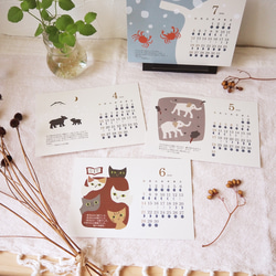 2026＊月の満ち欠けカレンダー☆宮沢賢治の物語（はがきサイズ） 10枚目の画像