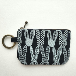 パッチワークポーチ フラット型 横18センチ ミナペルホネンの