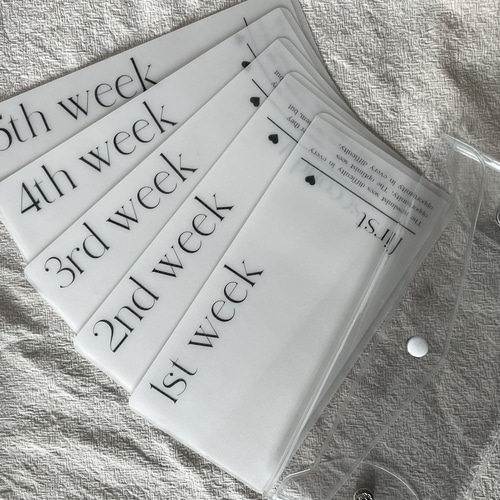 A6リフィル BLUE Flower weekly saving 1750円 A6リフィル BLUE Flower