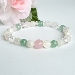 天然石＊モルガナイト&クンツァイト＊ブレスレット＊おしゃれ＊可愛い