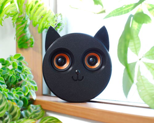 かわいい猫顔のBluetoothスピーカー 「 ♪MYAO-MYAO ♪」 スマホ