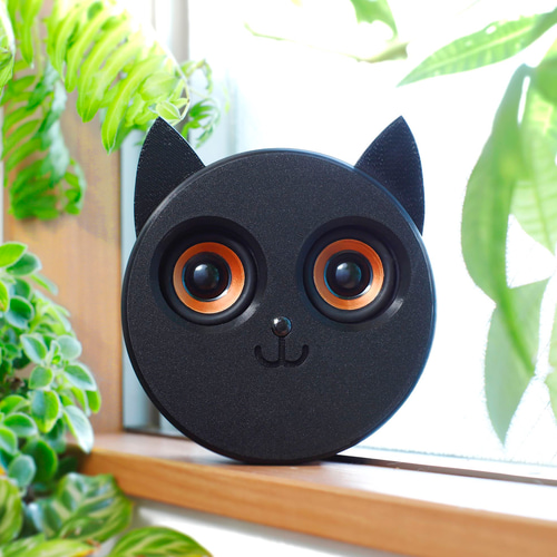 かわいい猫顔のBluetoothスピーカー 「 ♪MYAO-MYAO ♪」 スマホ