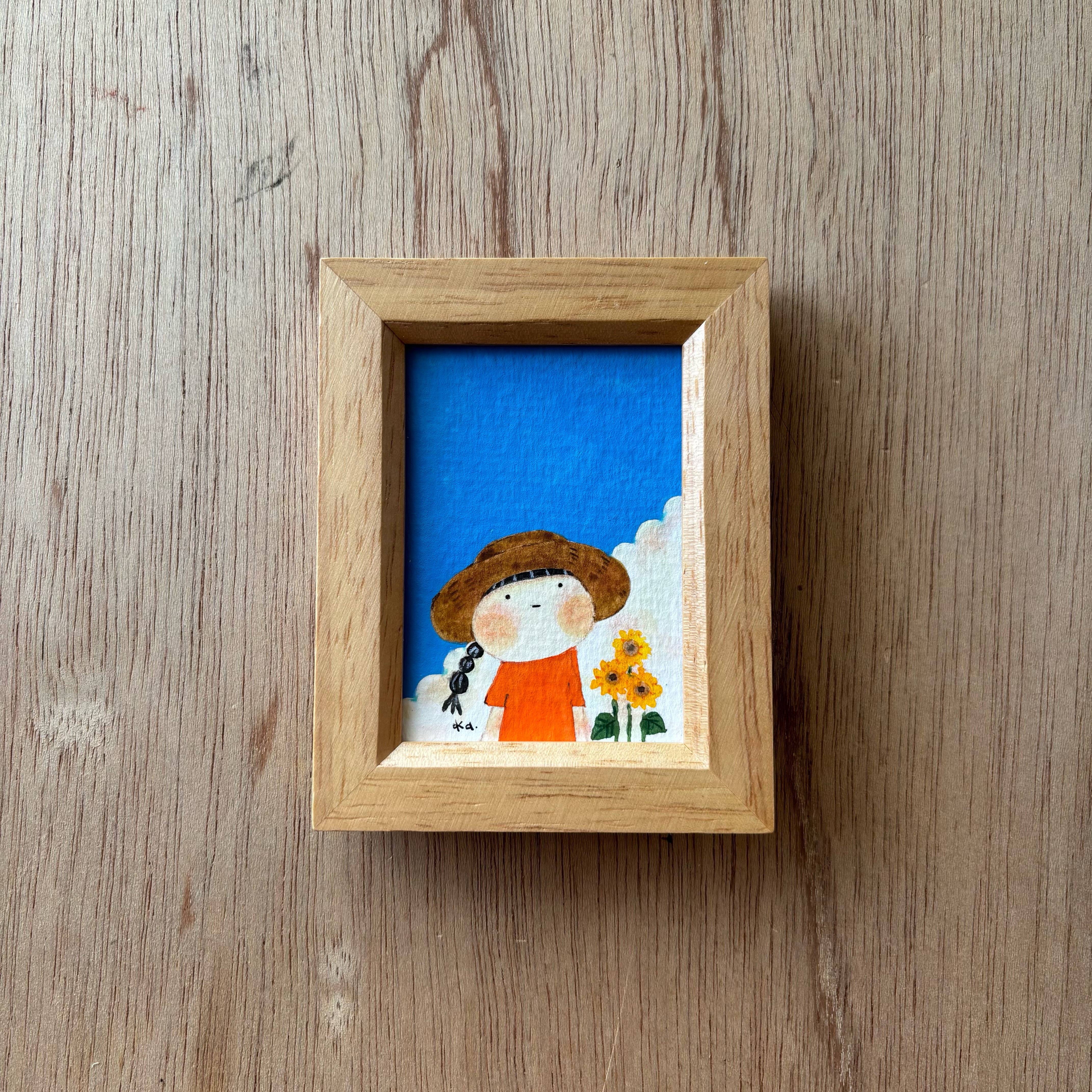 「夏空」ミニ額　原画