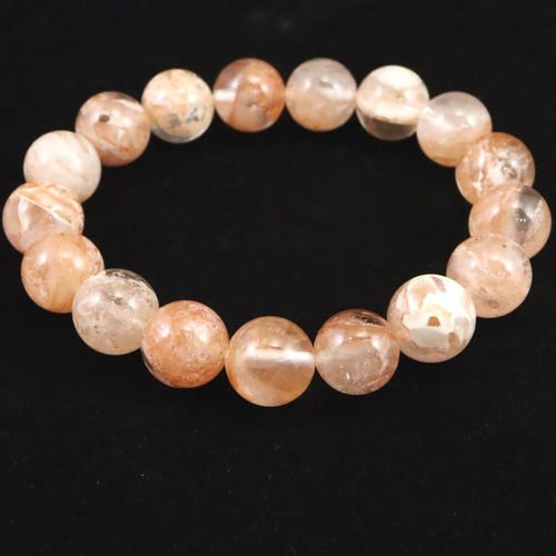 H&E社 ピンクファイア アゼツライト 12mmブレスレット 42.5g #75562