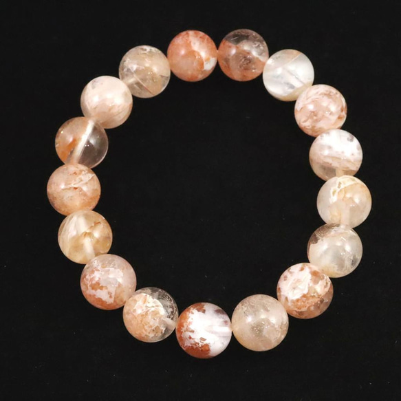 H&E社 ピンクファイア アゼツライト 12mmブレスレット 42.2g #23127