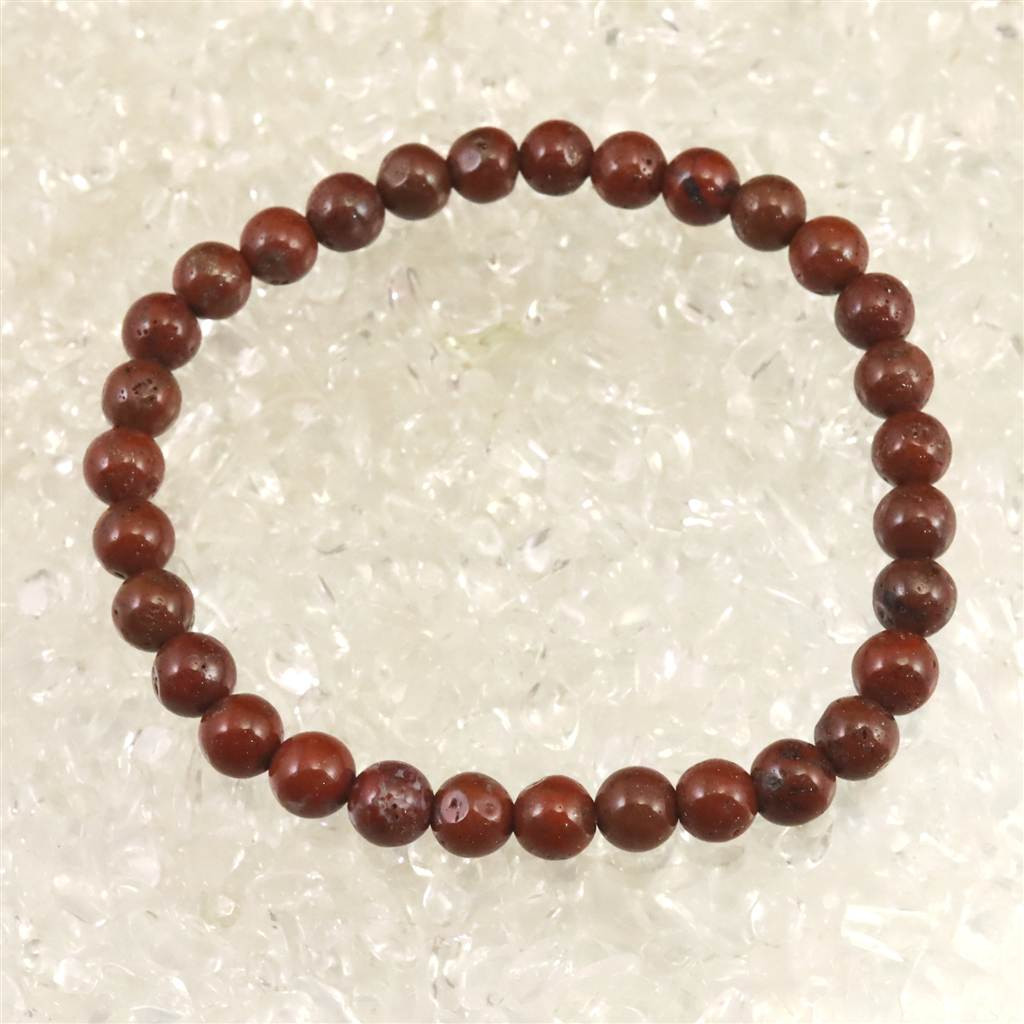 H&E社 レッドファイアアゼツライト（AZOZEO) 6mmブレスレット  9.3g #83012