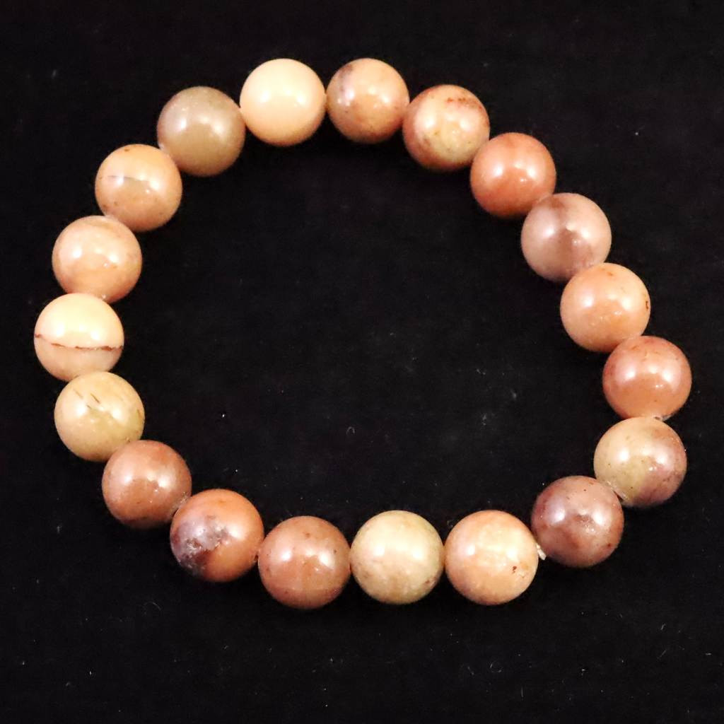 H&E社 ローダゼツ ピンクアゼツライト（AZOZEO)  10mmブレスレット  27.6g 　 #51889