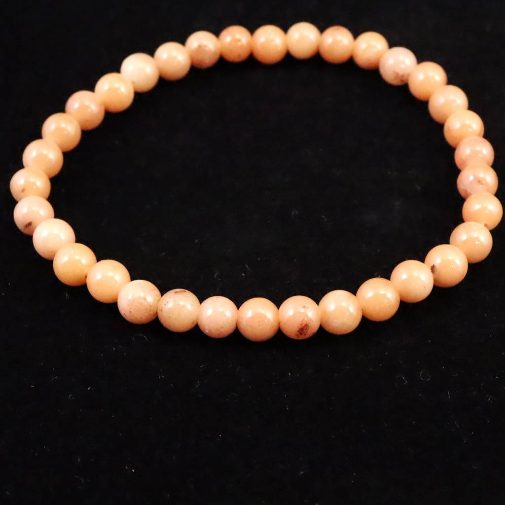 H&E社 ローダゼツ ピンクアゼツライト（AZOZEO)  5.5mmブレスレット  9.0g 　 #25210