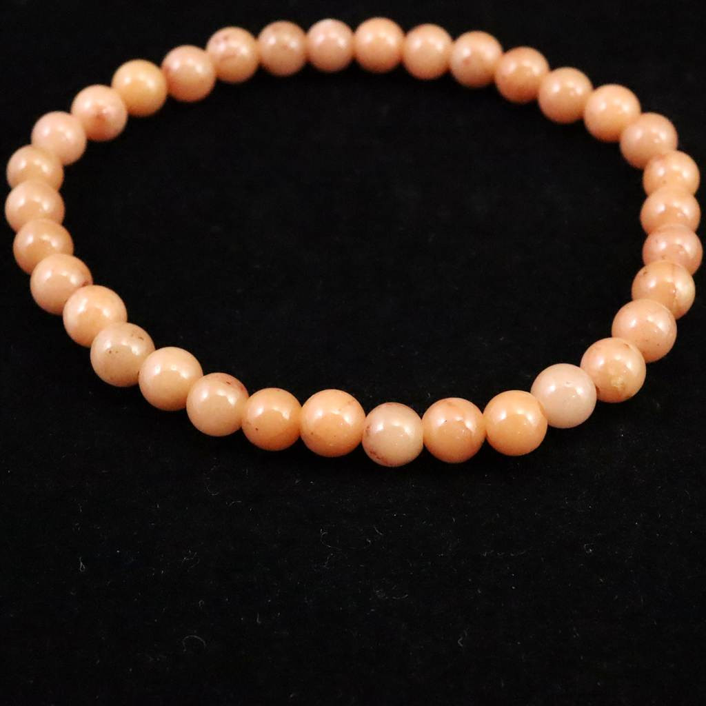 H&E社 ローダゼツ ピンクアゼツライト（AZOZEO)  5.5mmブレスレット  9.0g 　 #25210