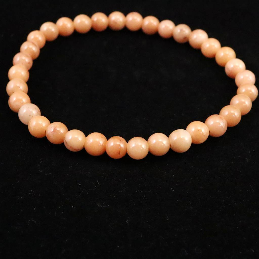 H&E社 ローダゼツ ピンクアゼツライト（AZOZEO)  5.5mmブレスレット  9.0g 　 #25210