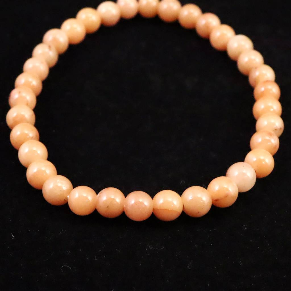 H&E社 ローダゼツ ピンクアゼツライト（AZOZEO)  5.5mmブレスレット  9.0g 　 #25210