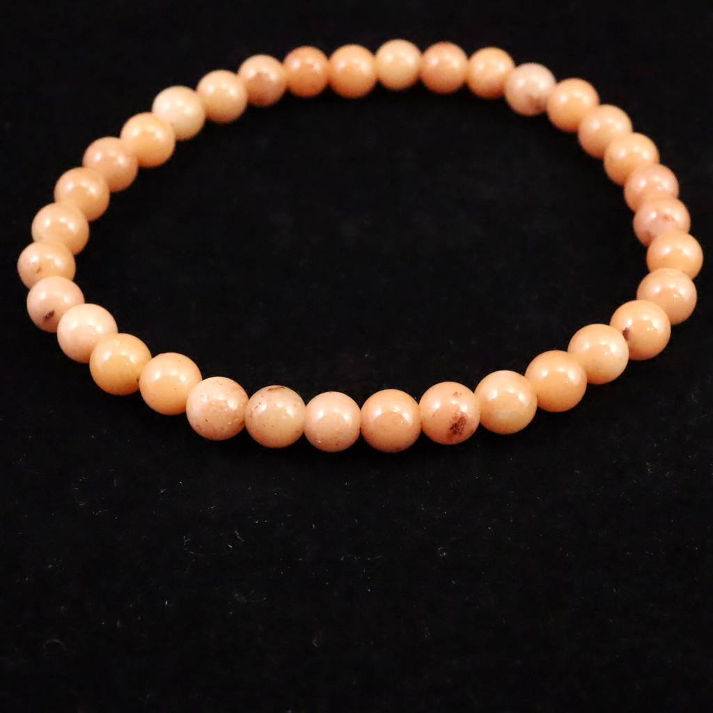 H&E社 ローダゼツ ピンクアゼツライト（AZOZEO)  5.5mmブレスレット  9.0g 　 #25210