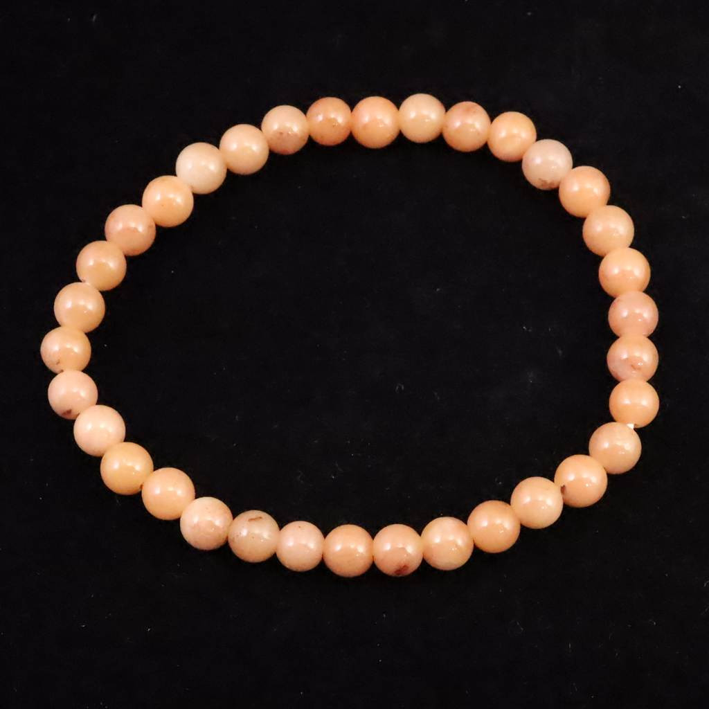 H&E社 ローダゼツ ピンクアゼツライト（AZOZEO)  5.5mmブレスレット  9.0g 　 #25210