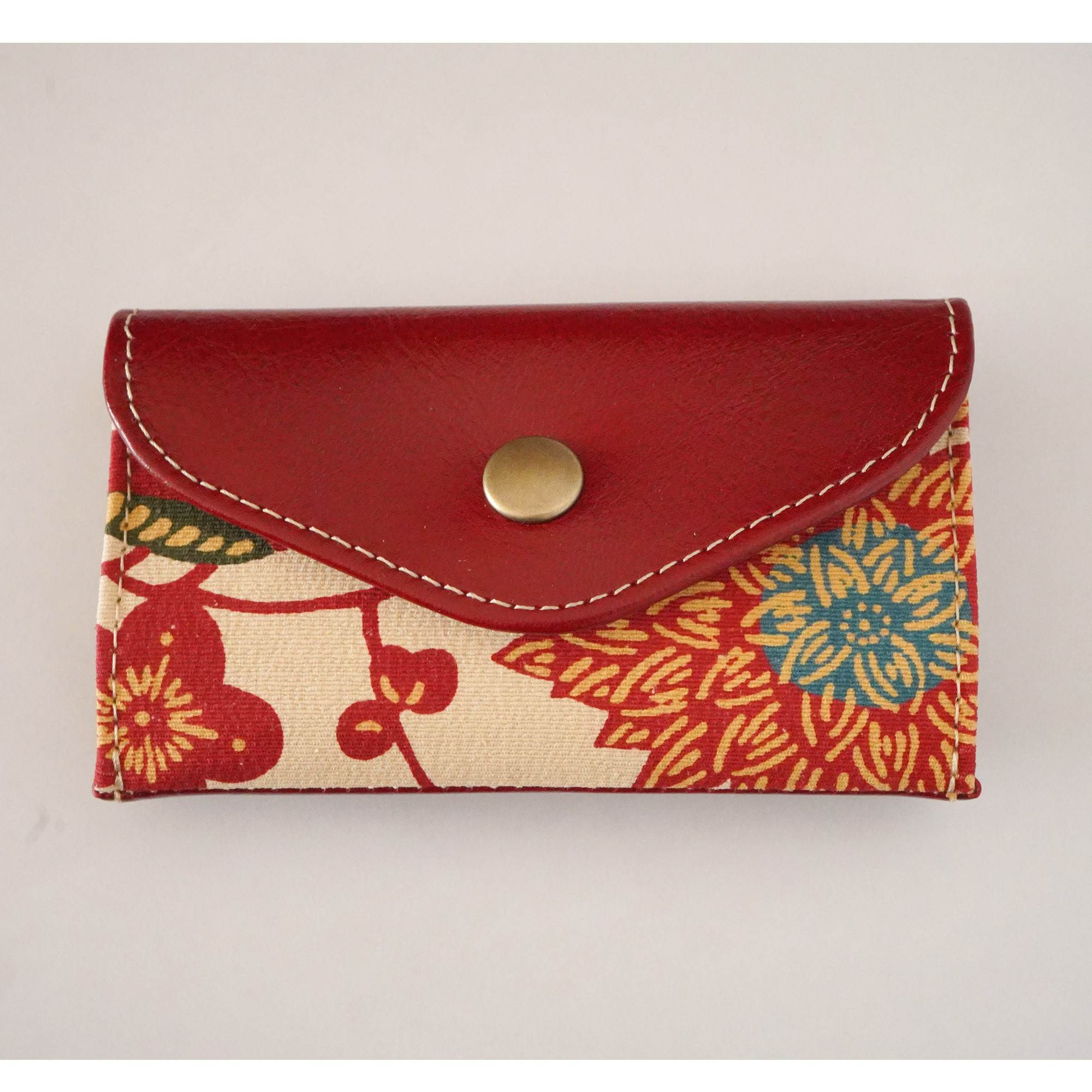 キーケース 大容量 キーホルダー カード収納 ポケット付 着物地×革 【セパレート】ZIZZ_sep_NO.226