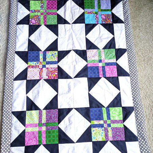 カラフルパッチワーク　ひざ掛け カラフルパッチワーク ひざ掛け