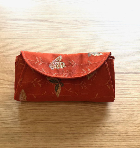 お財布 waiiet 着物帯リメイク 軽い がばっと開く 長財布 hane