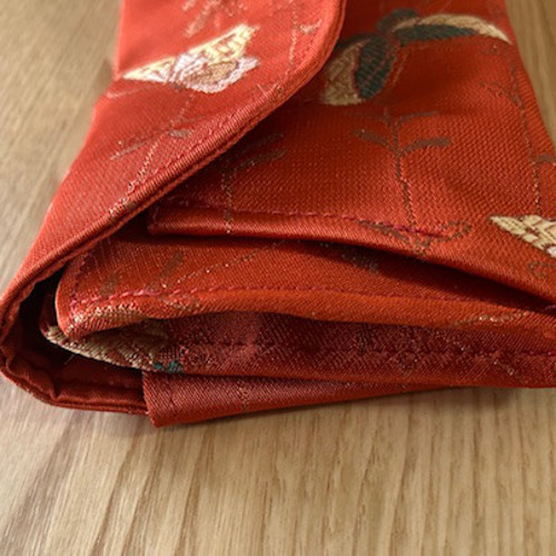 お財布 waiiet 着物帯リメイク 軽い がばっと開く 長財布 hane