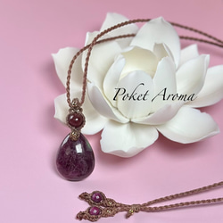 桃奏』セリサイトインローズクォーツとディープローズクォーツの