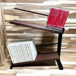 アイアンレンジラック・角鉄ネジり仕様 アイアンレンジラック・角鉄ネジり仕様 棚・シェルフ・ラック