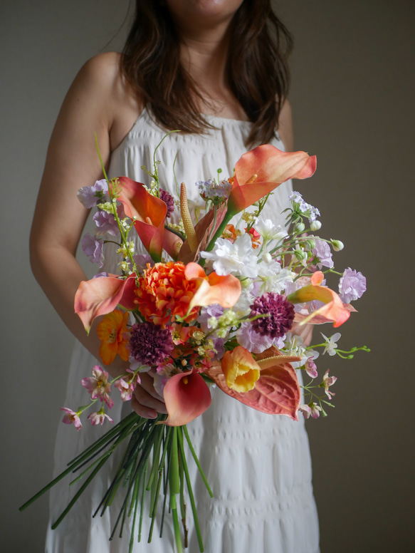 ウェディングブーケ 造花ブーケ 韓国ブーケ アーティフィシャル