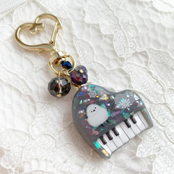 【2445】オーボエ 星型キーホルダー 星型カラビナ ブルーの万華鏡紫陽花 2445】オーボエ 星型キーホルダー 星型カラビナ ブルーの万華鏡紫陽花