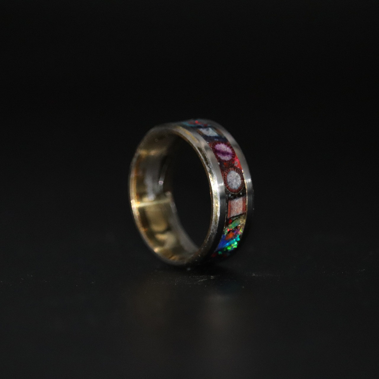 メタルリング　メタルウッド　指輪19号　ボタニカル