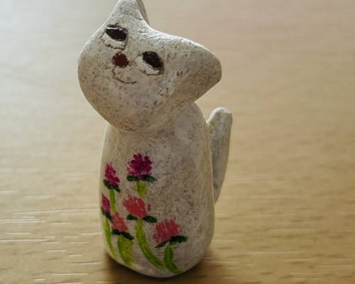 花柄アート　テクスチャーアート　フランフラン 猫アート　花の絵　猫 ボタニカル 花柄アート テクスチャーアート フランフラン 猫アート 花の絵 猫