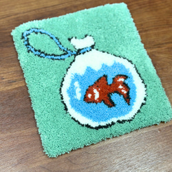 【NEW】 『夏の思い出』　タフティング　ラグ　マット　インテリア　海 NEW】 『夏の思い出』 タフティング ラグ マット インテリア 海