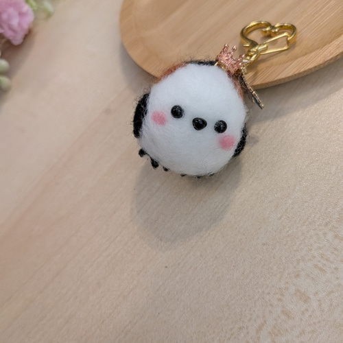 シマエナガ キーホルダー 羊毛フェルト 羊毛フェルト Wool&Bloom 通販