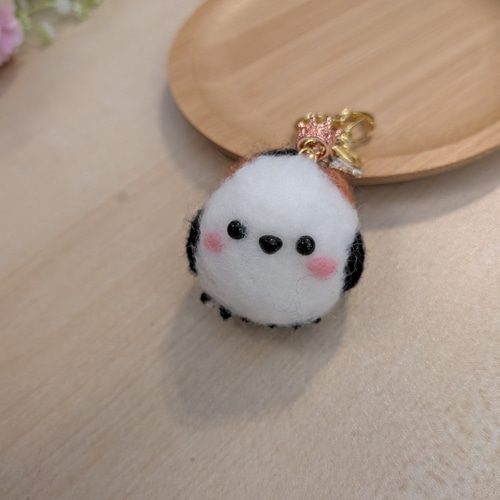 シマエナガ キーホルダー 羊毛フェルト 羊毛フェルト Wool&Bloom 通販